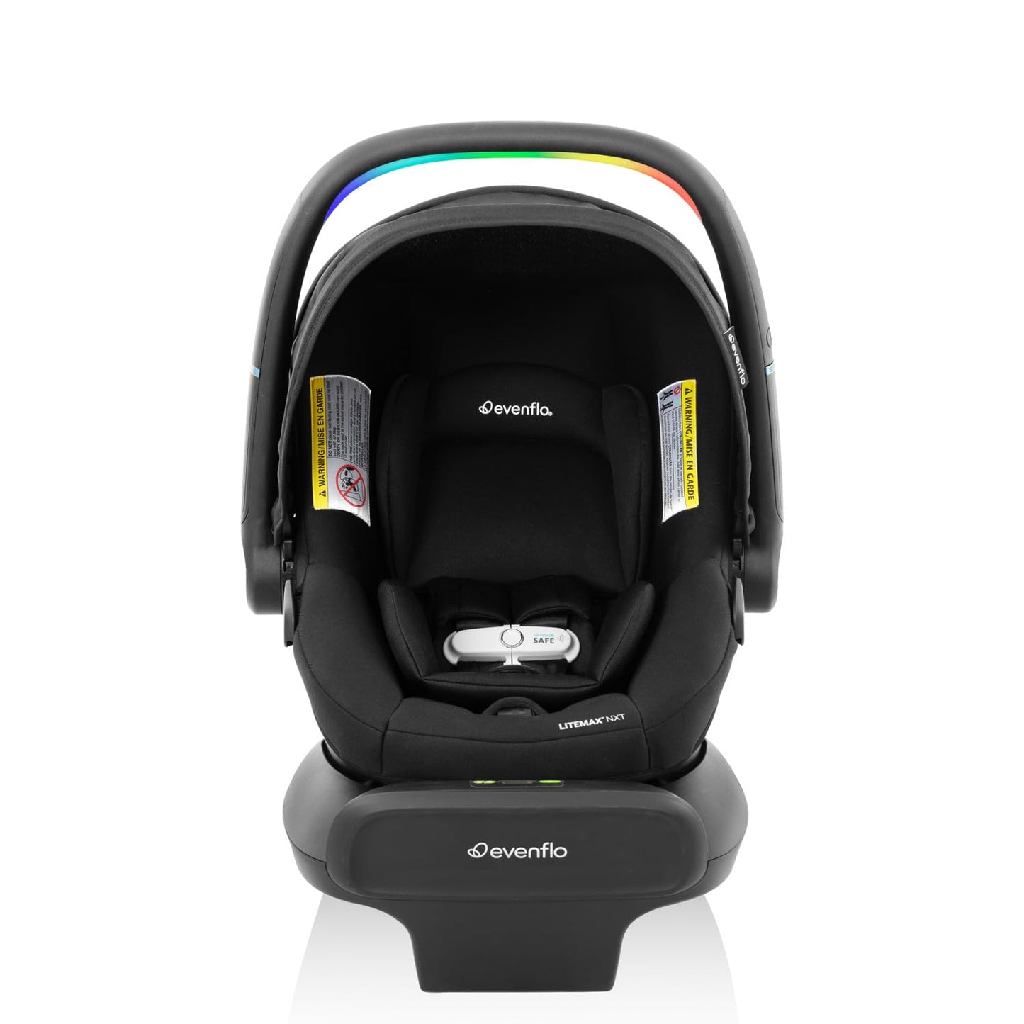 Evenflo Shyft Intuiti Travel System with Revolve180 LiteMax™ NXT Rotating Rear-Facing Lightweight Preemie and Infant Car Seat 3-30 lbs. (Fossil Gray)