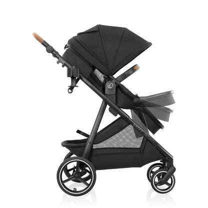 Evenflo Shyft Intuiti Travel System with Revolve180 LiteMax™ NXT Rotating Rear-Facing Lightweight Preemie and Infant Car Seat 3-30 lbs. (Fossil Gray)
