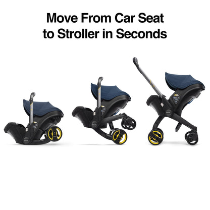 Doona Car Seat & Stroller, Deep Blue - All-in-One Travel System
