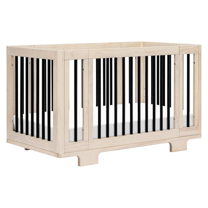 Babyletto Yuzu Convertible All-Stages® Bassinet, Midi, Full-Size Crib in Natural, Greenguard Gold Certified, Portable & Adjustable with Conversion Kits and Pads Included