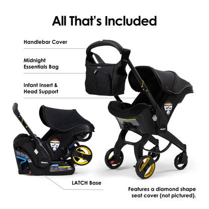 Doona Car Seat & Stroller, Deep Blue - All-in-One Travel System
