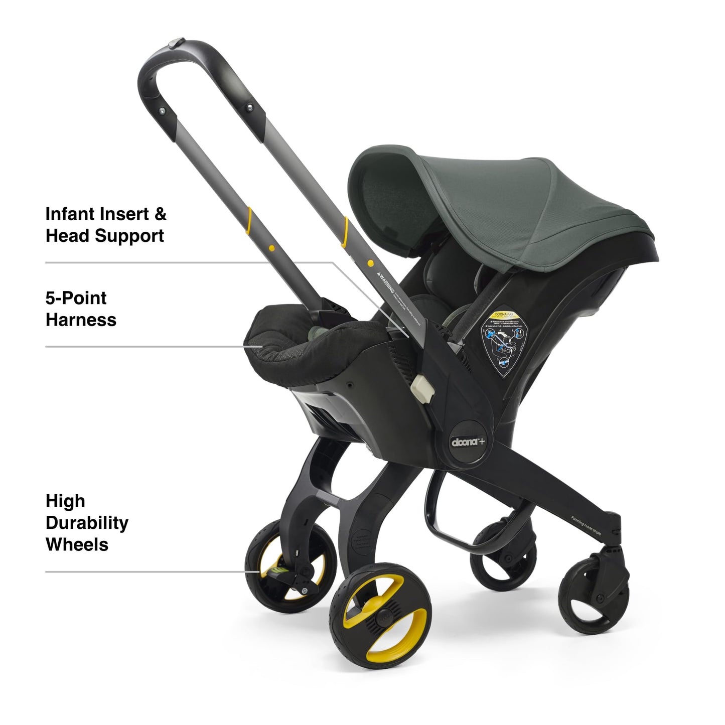 Doona Car Seat & Stroller, Deep Blue - All-in-One Travel System