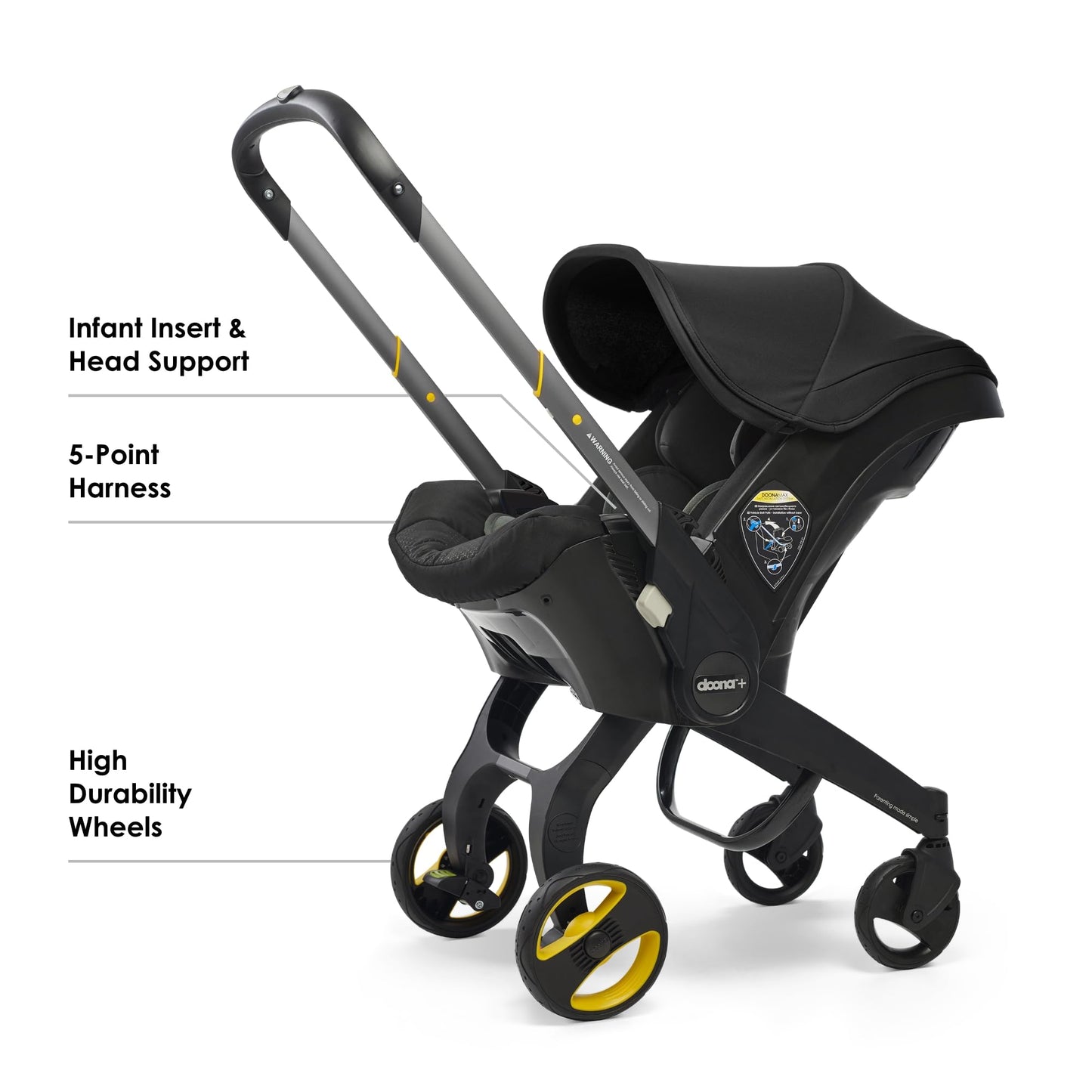 Doona Car Seat & Stroller, Deep Blue - All-in-One Travel System